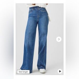 SPANX Front Seam Wide Leg Jean - medium NWT